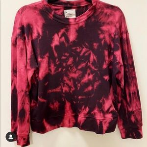 Hand-dyed ForDays Modern Crop Sweatshirt -Eggplant